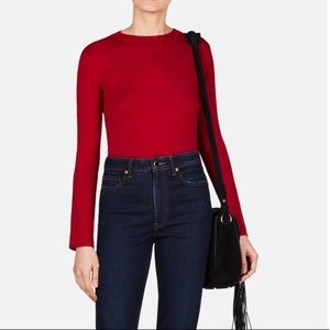 Khaite James Merino Wool Sweater-Red